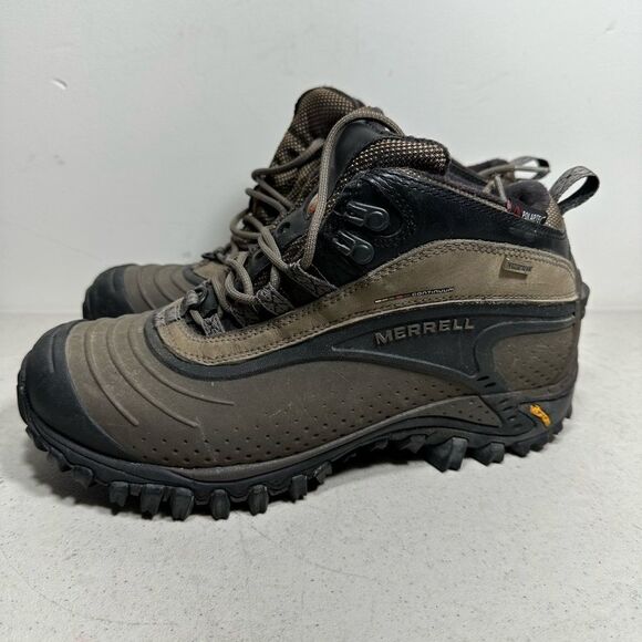 Merrell Continum Vibraum Snowmotion 6 Sz 9 Black 200 Gram Men Boots Waterproof - Picture 1 of 7